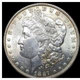 1887 Silver Morgan Dollar CHOICE AU