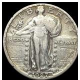 1927-S Silver Standing Liberty Quarter ABOUT UNCIR