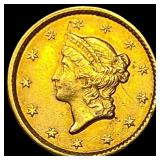 1853 Gold $1 Liberty Head Type 1 UNCIRCULATED