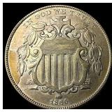 1866 Shield Nickel CLOSELY UNCIRCULATED