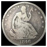1846-O Silver Half Dollar LIGHTLY CIRCULATED