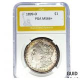 1899-O Morgan Silver Dollar PGA MS66+