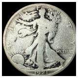 1921 Silver Walking Liberty Half Dollar  CLOSELY