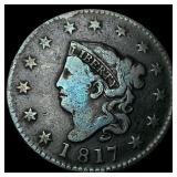 1817 Coronet Head Large Cent LIGHTLY  CIRCULATED
