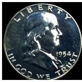 1954 Franklin Silver Half Dollar CHOICE PROOF