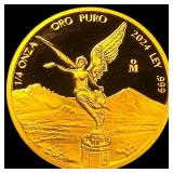 2024 1/4 oz Gold Mexican Libertad NICELY CIRCULATE