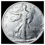 1927-S Silver Walking Liberty Half Dollar  LIGHTL