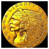 1910 Indian Head Gold $2.50 Quarter Eagle CLOSELY