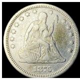 1876 Silver Quarter Dollar LIGHTLY CIRCULATED