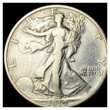 1919-S Silver Walking Liberty Half Dollar ABOUT UN