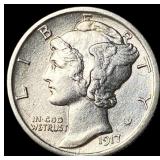 1917-D Silver Mercury Dime UNCIRCULATED
