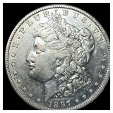 1897-S Silver Morgan Dollar NEARLY UNCIRCULATED