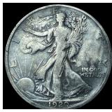 1920-D Silver Half Dollar Walking Liberty LIGHTLY
