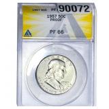 1957 Franklin Half Dollar ANACS PF66 PROOF