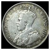 1916 Canada Silver 25 Cents