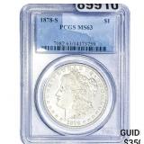1878-S Morgan Silver Dollar PCGS MS63