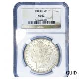 1885-CC Morgan Silver Dollar NGC MS62