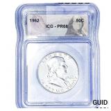 1962 Franklin Half Dollar ICG PR68