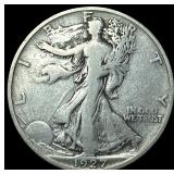 1927-S Silver Half Dollar Walking Liberty LIGHTLY