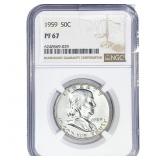 1959 Franklin Half Dollar NGC PF67