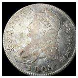 1809 Capped Bust Half Dollar NEARLY  UNCIRCULATED