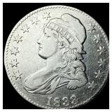 1833 Capped Bust Half Dollar NEARLY  UNCIRCULATED