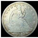 1853 Arrows Seated Liberty Half Dollar NICELY CIRC