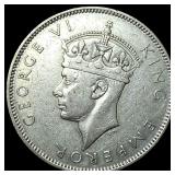 1941 Fiji Silver 1 Florin
