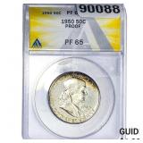 1950 Franklin Half Dollar ANACS PF65 PROOF