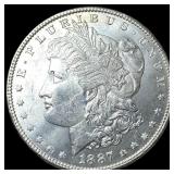 1887-S Silver Morgan Dollar GEM BU