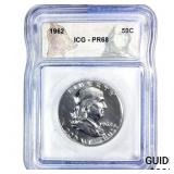 1962 Franklin Half Dollar ICG PR68