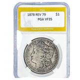 1878 REV 79 Morgan Silver Dollar PGA VF35