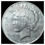 1934 Peace Silver Dollar NEARLY UNCIRCULATED