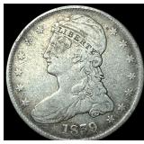 1839 Silver Half Dollar (Capped Bust) NICELY CIRCU