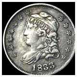1833 Capped Bust Half Dime NEARLY UNCIRCULATED
