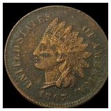 1867 Indian Head Cent NEARLY UNCIRCULATED