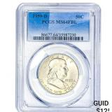 1959-D Franklin Half Dollar PCGS MS64 FBL