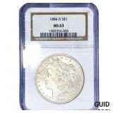 1884-O Morgan Silver Dollar NGC MS63