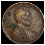 1909-S Lincoln Wheat Cent LIGHTLY CIRCULATED