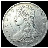 1838 Silver Half Dollar (Capped Bust) NEARLY UNCIR