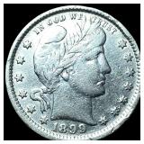 1899 Barber Quarter NEARLY UNCIRCULATED