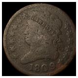 1809 Classic Head Half Cent NICELY CIRCULATED