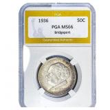 1936 Bridgeport Half Dollar PGA MS66