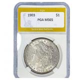 1903 Morgan Silver Dollar PGA MS65