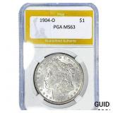 1904-O Morgan Silver Dollar PGA MS63