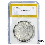 1896 Morgan Silver Dollar PGA MS63