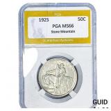 1925 Stone Mountain Half Dollar PGA MS66