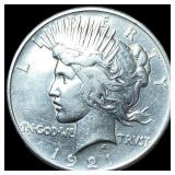 1921 Silver Peace Dollar NEARLY UNCIRCULATED