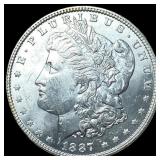 1887 Morgan Silver Dollar GEM BU