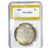 1883 Morgan Silver Dollar PGA MS63